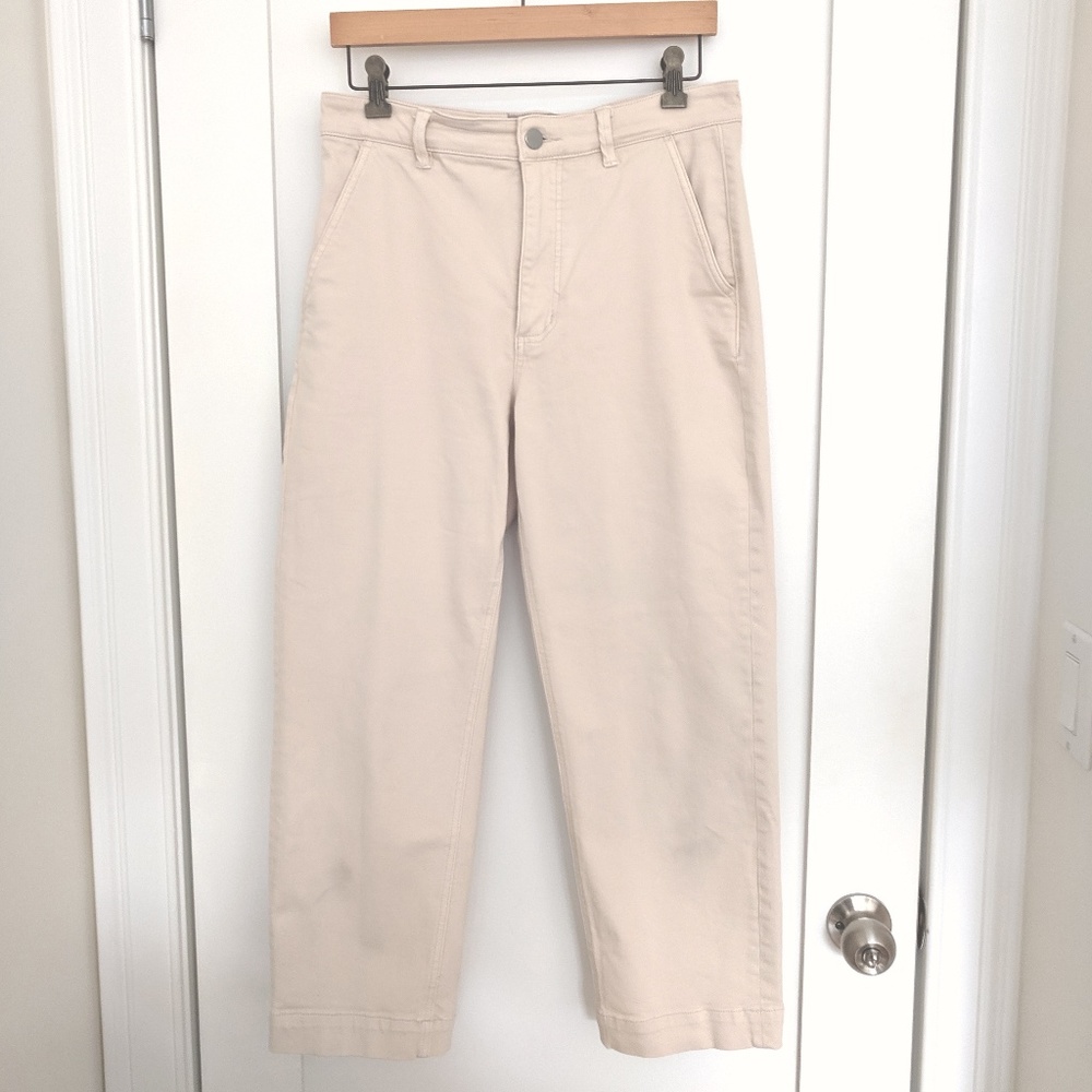 Everlane Straight Leg Crop Sz 10 - Sandstone